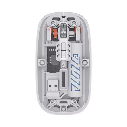 Transparent Wireless Mouse Dual Mode 2.4G + BT Rechargeable Noiseless Cordless My Store